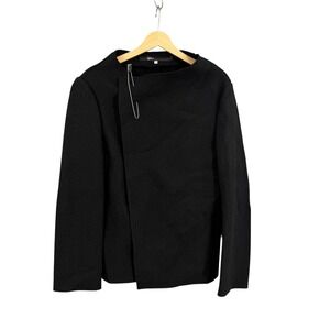 Demoo Parkchoonmoo Wool Jacket Black Asymmetric Pin Closure Size 44‎ KR Small US
